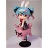 Bandai Statuetta Hatsune Miku Rabbit Hole GK, Versione Q Chibi, Ornamento Anime, Decorazione per Scrivania e Auto, Giocattolo Trendy, Regalo per Adulti