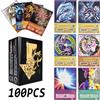 Bandai 100 Carte Stile Anime Yu-Gi-Oh: Blue Eyes, Dark Magician, Exodia, Obelisk, Slifer, Ra - Carte Proxy Classiche Yugioh DM Fai-da-Te, Regalo