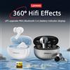 Lenovo LP5 Pro Auricolari wireless Bluetooth 5.4 TWS Cuffie con audio HiFi Auricolari per giochi e sport con controllo touch e microfono