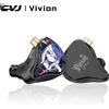 CVJ Auricolari In-Ear CVJ Vivian con Driver Dinamico da 10mm, Qualità HiFi, IEM 3.5mm con Microfono, Cavo Staccabile 2Pin S per Musica e Gaming