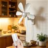 XIAOTREE Ventilatore da Parete XIAOTREE con Telecomando e Timer, Piccolo Ventilatore USB 5V con 4 Velocità Potenti, Ventilatori Silenziosi da Angolo per Camere da Letto e Cucine
