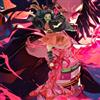 Bandai Statuetta Anime di Kamado Nezuko da 21cm (8,2 pollici), Figurina in PVC, Ornamento da Scrivania, Modello da Collezione, Decorazione per Camera e Scrivania