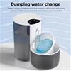 SINGWEDA Distributore d'Acqua Intelligente per Animali Domestici, Fontanella Wireless per Gatti, Erogatore d'Acqua per Cani, Distributore Automatico Ricaricabile