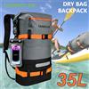 NEWBOLER Borsa Impermeabile in PVC da 35L per Sport all'Aperto, Canoa, Kayak, Rafting, Nuoto, Viaggi, Zaino da Campeggio