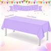 Potdemiel Tovaglia Viola Chiaro per Tavoli Rettangolari, Tovaglia Decorativa Premium Color Lavanda per Feste di Compleanno
