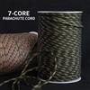Meetee Corda Paracord da 5mm per Tenda, 7 Fili, 10/30/50 Metri, Corda Intrecciata per Campeggio Esterno, Cordino di Sopravvivenza, Corde da Paracadute, Accessorio per Escursionismo