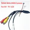 AJXML Mini Telecamera Analogica Super Compatta 700TVL HD a Colori, Telecamera di Sorveglianza CCTV DC 12V per Monitor TV AV PAL, PCB 6x6mm, 5V