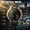 GUHUAVMI Nuovo Smartwatch GPS di Grado Militare 2026 con Schermo in Zaffiro, Impermeabile 5ATM, Bussola, Altimetro, Chiamate Bluetooth, per Avventure all'Aperto