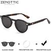 ZENOTTIC Occhiali da vista quadrati in acetato da uomo con clip, lenti ottiche personalizzate progressive/per miopia, anti luce blu, con prescrizione