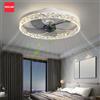 IRALAN Ventilatore da Soffitto con Luce per Soggiorno e Studio, Ventilatore Intelligente con Timer e 6 Velocità, Lampada Elettrica Silenziosa