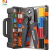 WOZOBUY Kit di Pinze Crimpatrici Esagonali Autoregolanti a Cricchetto per Terminali Tubolari² - Set di Morsetti per Cavi, Strumento per Elettricisti