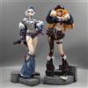Bandai Statuette Action Figure Anime di Ayanami Rei e Asuka, 33cm (12.9 pollici), in PVC, Ornamento da Scrivania, Modellino da Collezione, Decorazione per Camera