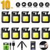 KDULIT Mini Torcia Portachiavi COB Super Luminosa, Lampada Ricaricabile per Campeggio con Magnete, 4 Modalità di Illuminazione per Emergenze