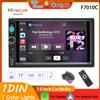 BQCC Autoradio BQCC7 1 Din con Lettore Multimediale, Supporto Carplay e Android Auto, Schermo Touch HD, Ingresso FM AUX, BT, Mirror Link, Scheda TF