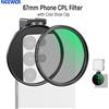 NEEWER Filtro CPL da 67mm per Telefono con Clip Cold Shoe, Filtro Polarizzatore Circolare HD per Samsung S26 Ultra iPhone 17 Pro/Pro Max