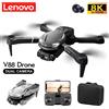 Lenovo Drone Lenovo V88 8K 5G Professionale con Doppia Fotocamera HD per Fotografia Aerea, Velivolo Telecomandato 15000M, Quadricottero Pieghevole, Novità 2026