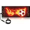 NONE Pannello LED Matrice Pixel Fai-da-Te, Display LED per Camion, Insegna Animata per Auto, Controllo Bluetooth via App, Schermo Flessibile Programmabile