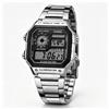 Casio Serie Casio AE1200WH | Orologio Digitale da Uomo | 100M WR | Allarmi Multipli | Cronometro 100 SEC | Timer Conto alla Rovescia | Mappa del Mondo per l'intera Comunità Globale