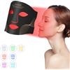UBilli Maschera LED per Terapia a Luce Rossa con 7 Colori, Maschera in Silicone per Anti-Invecchiamento, Rughe e Ringiovanimento della Pelle
