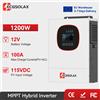 FLOWATT Ecgsolax Inverter Solare Ibrido 1Kw 12V 24V 220Vac con Regolatore di Carica MPPT 80A 1000W Off Grid Max PV 150Vdc