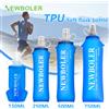 NEWBOLER Borraccia d'acqua pieghevole in TPU da 250/500/750 ml, borraccia sportiva morbida, sacca d'acqua pieghevole per corsa, campeggio, escursionismo