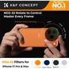 K&F CONCEPT Filtro ND2-32 a Scatto per iPhone 17 Pro e Pro Max, Filtro ND Variabile Ultra-Leggero da 11,2g con Attacco Deco