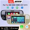 AUTOTOP Schermo Multimediale da 7 Pollici con Sistema Linux, CarPlay Wireless e Android Auto per Fiat 500 500C Abarth 2007-2015, Bluetooth, GPS, DSP, Touch Screen, Telecamera Posteriore, Autoradio