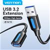 Vention Cavo di Prolunga USB Vention 10Gbps, Cavo Dati USB 3.0 3.2 per SSD, Xbox, PC, Unità USB, Cavo Estensore USB Maschio-Femmina ad Alta Velocità