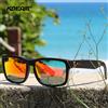 KDEAM Occhiali da Sole Polarizzati Quadrati Neri KDEAM Samurai per Uomo, Guida, Pesca, Sport all'Aperto, Unisex, Larghezza Montatura 145mm, con Scatola