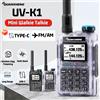 quansheng Ricetrasmettitore QUANSHENG UV-K1 con banda aerea FM/AM, copia frequenza wireless, ricarica Type-C, NOAA, multibanda per radio ricetrasmittenti UVK5 K6