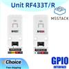 M5Stack Unità M5Stack RF433T/RF433R, Trasmettitore e Ricevitore RF 433.92MHz per Controllo Remoto IoT e Automazione