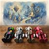 Bandai Statuetta Orso Trendy Kawaii per Interni Auto, Scultura Decorativa, Giocattolo, Statua, Ornamento da Scrivania, Regalo