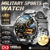 GUHUAVMI Nuovo Smartwatch 2026 con Chiamata Bluetooth, Batteria Grande da 1400mAh, Cardiofrequenzimetro Sportivo, Display da 1.7", Orologio Intelligente Militare da Esterno per Uomo, Compatibile con Android e