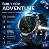 GUHUAVMI Nuovo Smartwatch GPS con 2GB di Memoria, Mappe Offline Integrate, Navigazione Satellitare, Orologio Impermeabile 3ATM, Torcia, per Attività all'Aperto