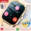 Lenovo 1.83'' Sport Smart Watch Fitness Clock Health Monitor Smartwatch impermeabile con chiamata wireless per uomo donna IOS Android