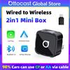 OTTOCAST Adattatore Ottocast Mini Air Wireless CarPlay Android Auto AirPlay 3 in 1 Plug and Play per mirroring wireless di Youtube, Tiktok e IPTV