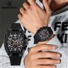 NAVIFORCE Orologi da Uomo alla Moda, Cronografo Multifunzione al Quarzo, Impermeabile 50M, Cinturino in Silicone, Orologio da Polso Sportivo da Uomo per Attività all'Aperto