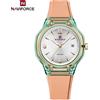 NAVIFORCE Orologio da Donna NAVIFORCE Impermeabile con Lancette Luminose, Cinturino in Silicone alla Moda, Orologio Femminile con Illuminazione Notturna