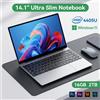 LENO Laptop Ultra Sottile 14.1" con Windows 11, 16GB RAM, 2TB SSD, Intel 4405U, Notebook per Gamer, Display 1920*1080, Computer per Ufficio, Studio e Gaming