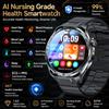GUHUAVMI Nuovo Smartwatch per la Salute con ECG, Monitoraggio Accurato della Pressione Sanguigna e della Frequenza Cardiaca, Chiamate Bluetooth, Impermeabile IP68, Braccialetto Sportivo Intelligente