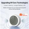 HIMOJO Sensore Wireless di Temperatura e Umidità per Interni Compatibile con App Tuya Smart Life, ZigBee, Alexa/Google Home per Cameretta e Cantina