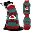 Hjumarayan Maglione Cane Natalizio - Caldo Maglioncino con Renna, foro per guinzaglio, maglioncini per Cocker Spaniel, Beagle, Border Collie snello, Italian Greyhound, Verde Scuro XL