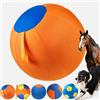 Auriiktch Herding Ball for Dogs, Dog Herding Ball Large for Border Collies, Durable Inflatable Giant Dog Balls with Handles, Durable Inflatable Giant Dogs Balls for Outdoor Exercise (Orange XXS)
