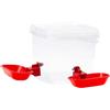 carotoe Abbeveratoio automatico intuitivo a doppia ciotola per animali domestici con 2 ciotole Design per una facile pulizia Fornitore di acqua ciotole separate