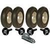 Parnells Alta velocità Doppio ASSE Rimorchio Kit 4.80/4.00-8 Strada Legale Ruote Mozzo & Stub ASSE & Attacco