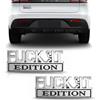 SLIAXINT 2 Fuck It Edition Adesivo, 3D in Metallo Autoadesivo Emblema per Auto | Adesivo 3D in Metallo per Auto, Adesivo Divertente, per Portellone Posteriore, Carrozzeria, Tuning Auto, Argento E Nero