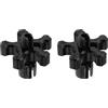 HOPESPANNER Bullone Regolazione Cavo Frizione Freno Nero 2 Pezzi Per Moto | Materiale: Lega Di Alluminio. Filettatura: M8x1.25. Dimensione: 8x31mm. Adatto Per Scooter E Dirt Bike.
