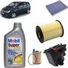OP Kit tagliando 4 filtri + 4L olio Mobil FE 5W30 per Ford C-Max 1.6 TDCi gasolio 2007-2010