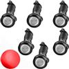 CTRICALVER High Power 18mm 9W Eagle Eye LED Light, DRL Luci di marcia diurna Luci di ricambio Luci a LED 12 V Waterproof Luce di retromarcia Marker Light (rosso， 6PCS)