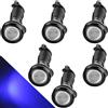 CTRICALVER High Power 18mm 9W Eagle Eye LED Light, DRL Luci di marcia diurna Luci di ricambio a LED 12 V Waterproof Luce di retromarcia Marker Light (blu, 6PCS)